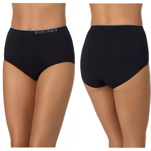 Ellen Tracy Ladies 5 Pack Seamless Briefs Full Coverage 4-Way Stretch Size Small - Picture 2 of 9